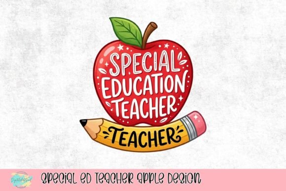 Celebrate Educators: The Special Ed Teacher Apple Design