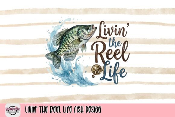Livin' the Reel Life: A Vibrant Fish Design for Creative Projects