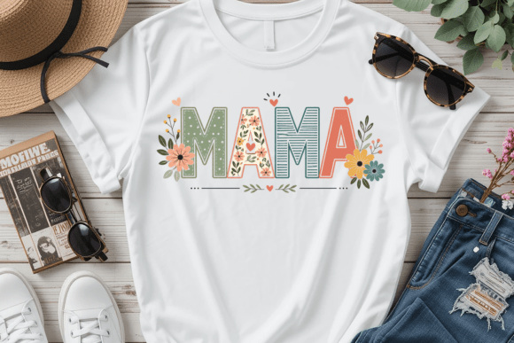 Mama PNG Floral Cute Mom PNG Design