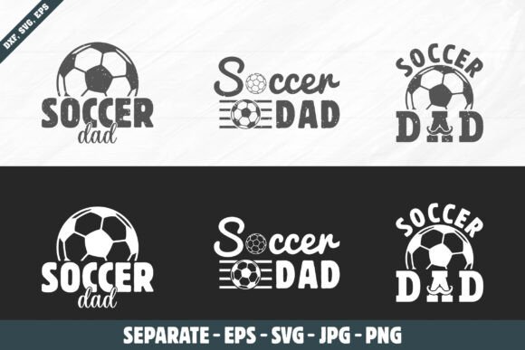 Soccer Dad Typography T-shirt Design: A Modern Visual Asset